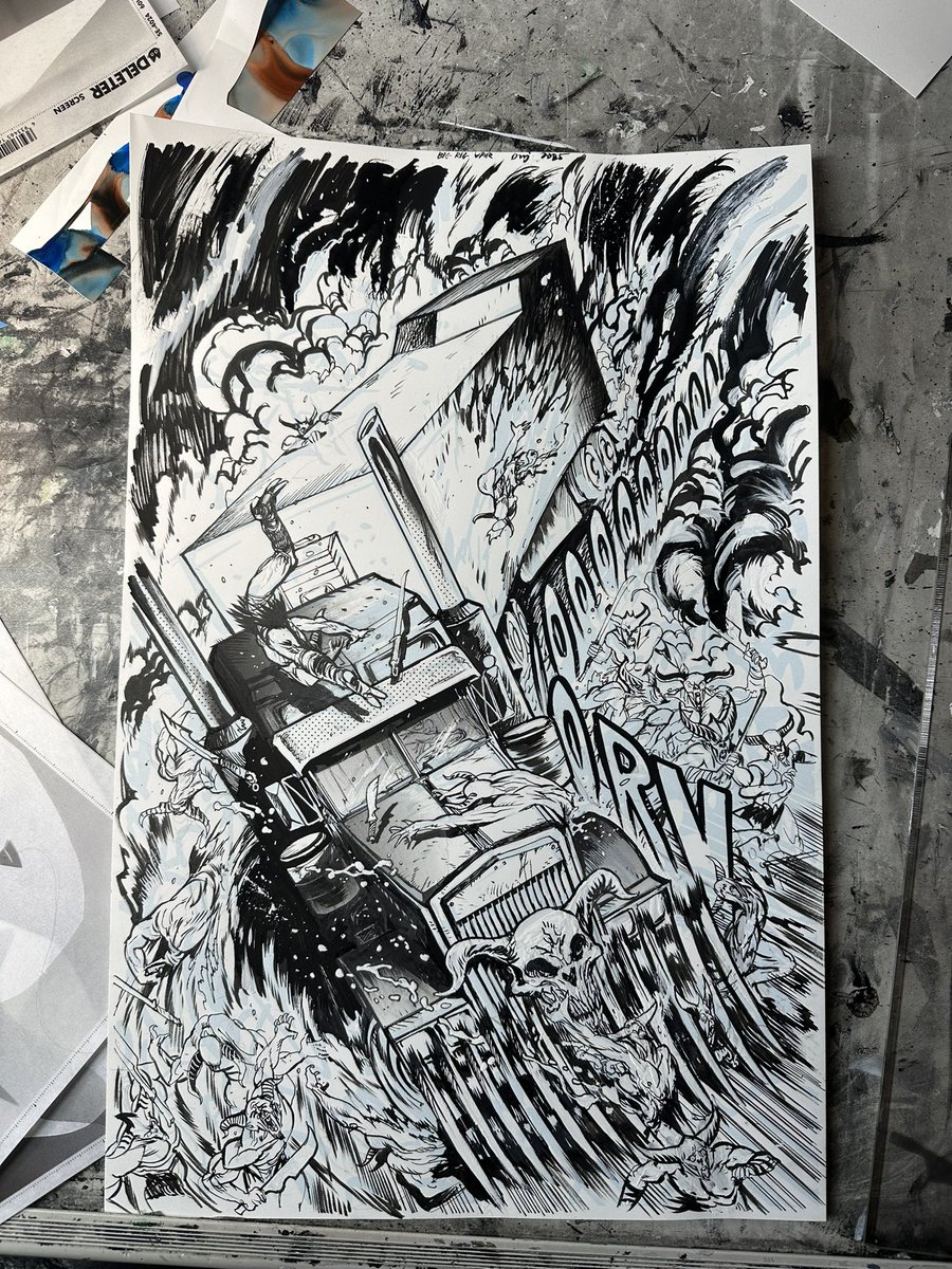 danielwarrenart's tweet image. Got to do a cover for @PostMalone and Vault Comics! bigrigcomic.com/collections/st…