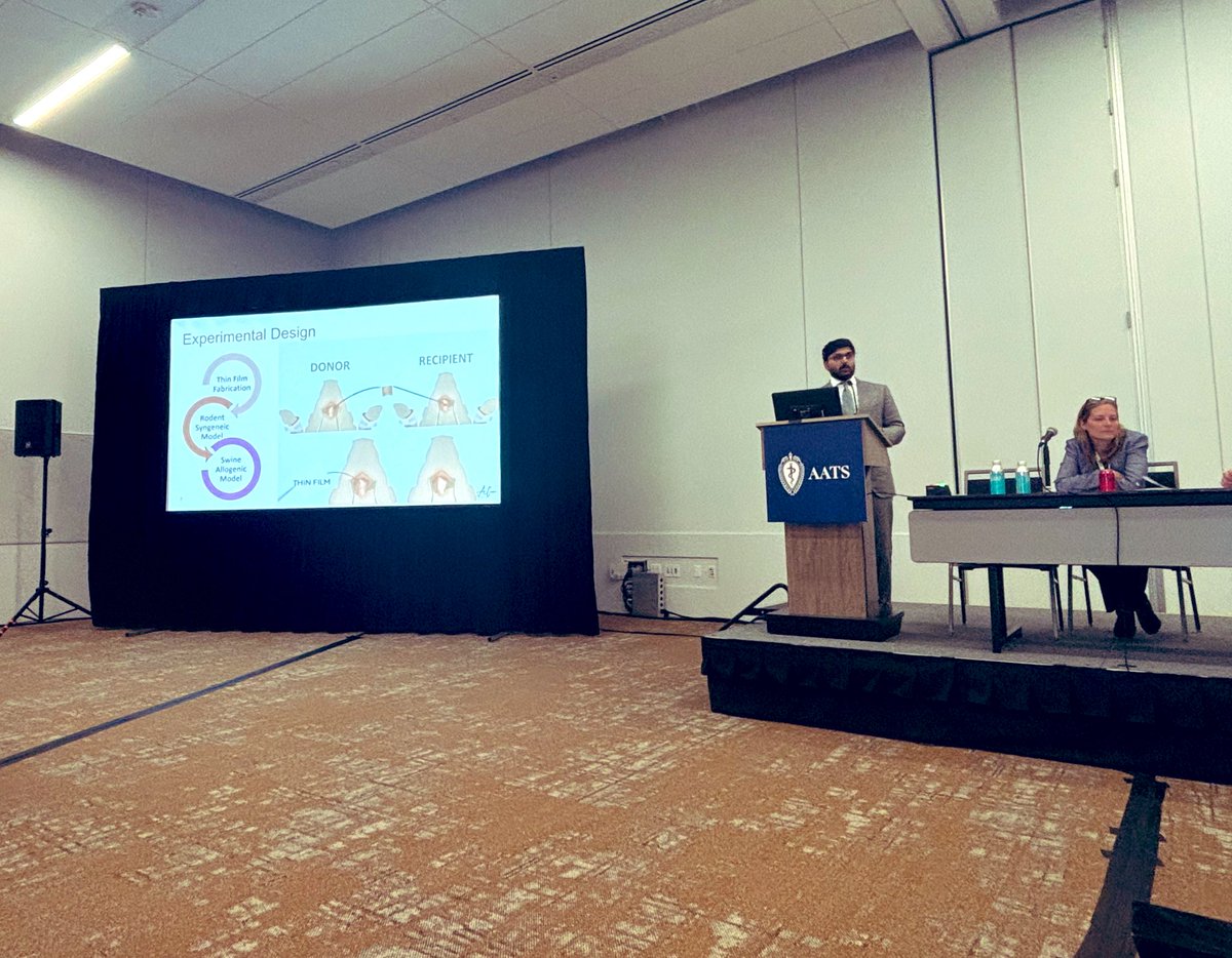 Gabe Weininger MD (@gabeweininger) on Twitter photo Shoutout to <a href="/arav_krishnan/">Aravind Krishnan, MD</a> on an outstanding #AATS2025 Lillehei basic science presentation on his work with <a href="/JW_MacArthur/">John W. MacArthur</a> Shoutout to <a href="/arav_krishnan/">Aravind Krishnan, MD</a> on an outstanding #AATS2025 Lillehei basic science presentation on his work with <a href="/JW_MacArthur/">John W. MacArthur</a>