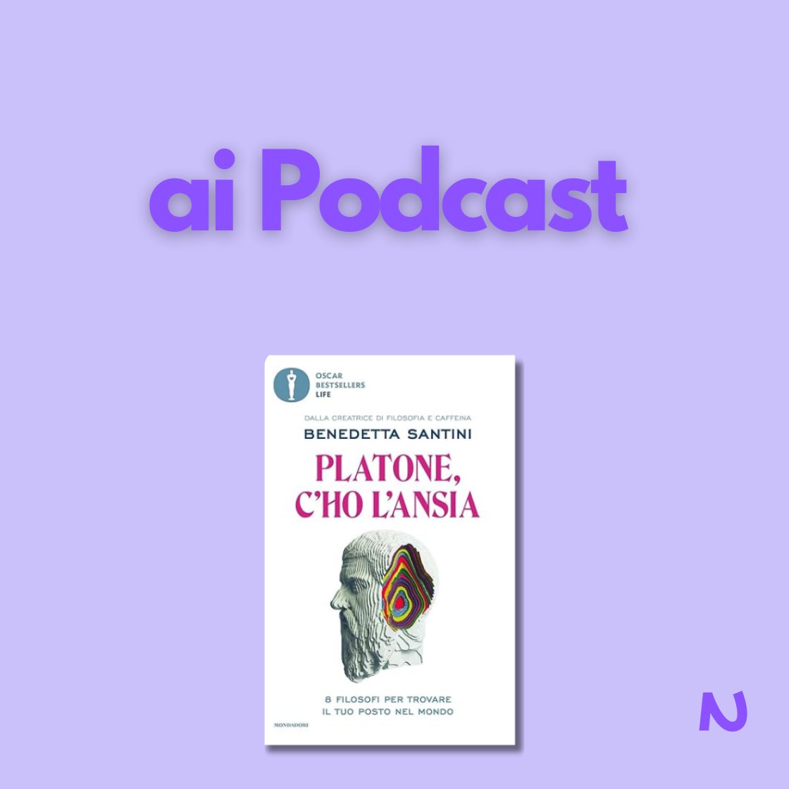 "Platone, c'ho l'ansia" di Benedetta Santini esplora come la filosofia possa essere uno strumento pratico per affrontare l'ansia e il sentirsi "fuori posto". Il libro presenta otto filosofi, da Talete a Nietzsche, come individui "atopici" le cui vite e idee offrono spunti per