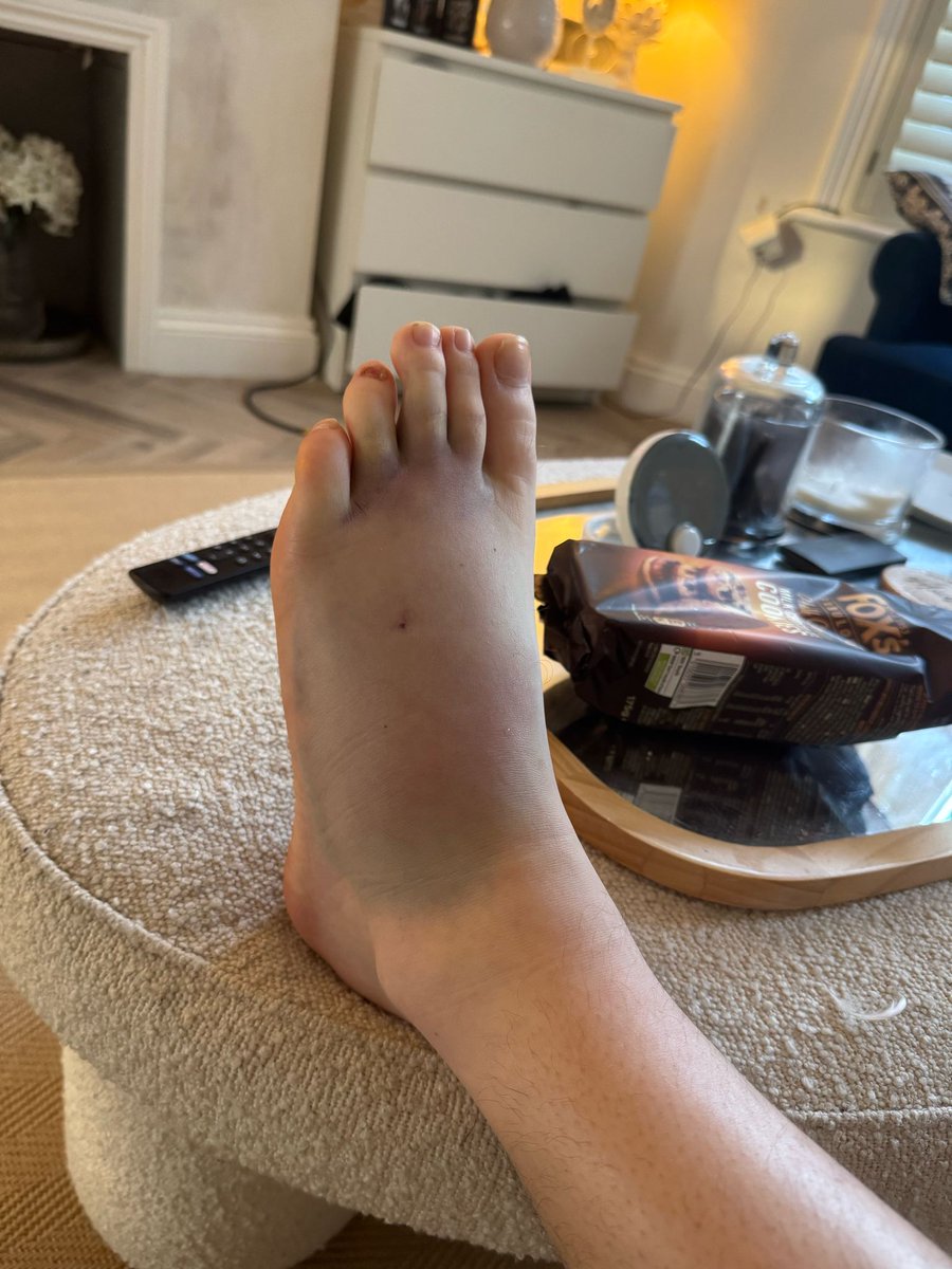 The things you do for the badge!!!!! Nearly as big as Culver's feet