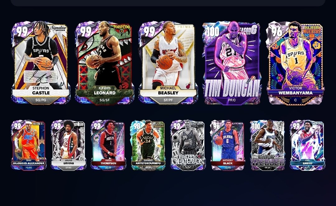 GAGIB's tweet photo. @xJC2Kx 150K....with castle, Beasley,  wemby, dr.j, and amen as sellable https://t.co/6fX03UJMKy