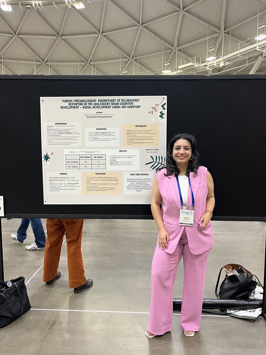 naghamabouzeid's tweet image. Loved every moment of @SRCDtweets #SRCD2025 this year. Got to showcase my 2nd manuscript and meet the one and only Ann Masten in person at the @UMN_ICD’s 100th celebration.

Until 2027, @SRCDtweets 🎈🎉🪅
#SRCD
#SRCD25
@utkchdfs