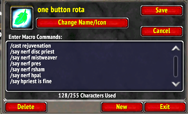 the resto druid version