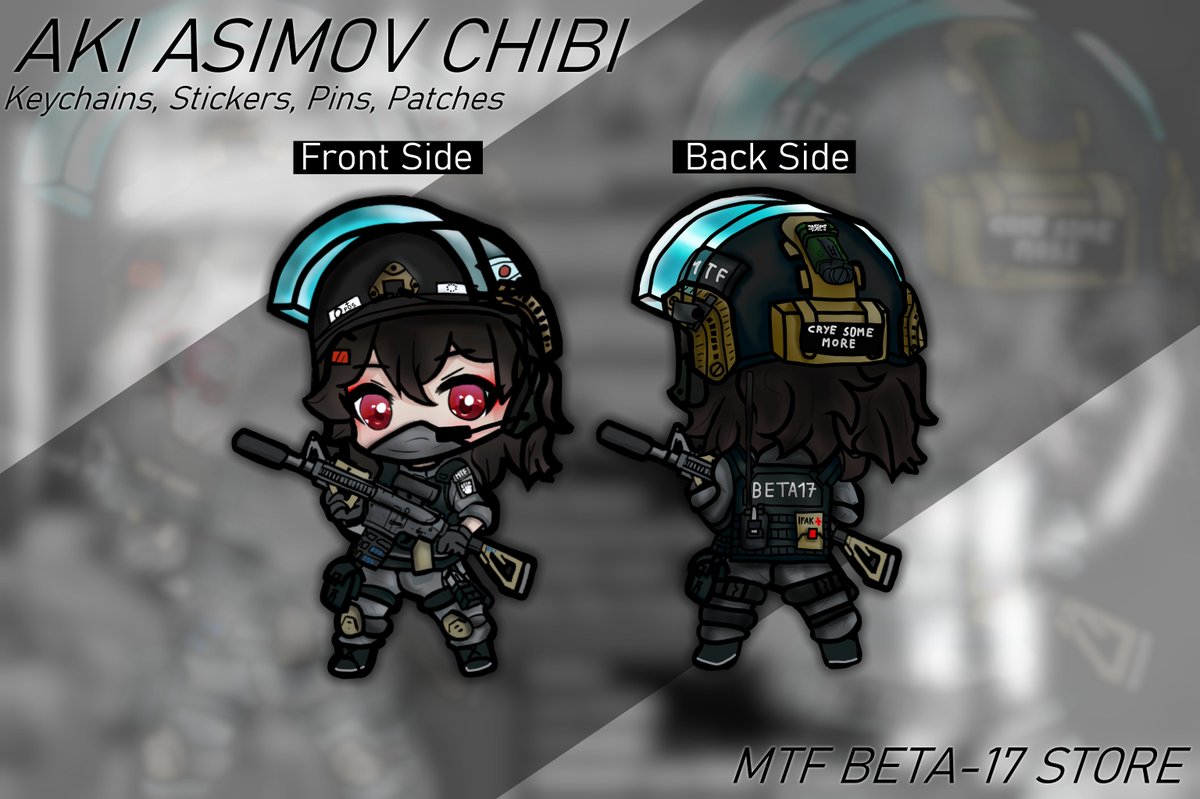MTF_Beta17's tweet photo. #anime #animemerch #art #artist #artmerch #scp #scpfoundation #chibi #airsoft #cute #kawaii #cuteart #mobiletaskforce #keychain #stickers #animekeychain #animeconvention #cosplayconvention #comiccon #conventionartist #artistalley https://t.co/RfVyDK8pgD