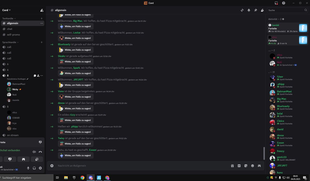 Brauchen mehr leute für 6/8 daily