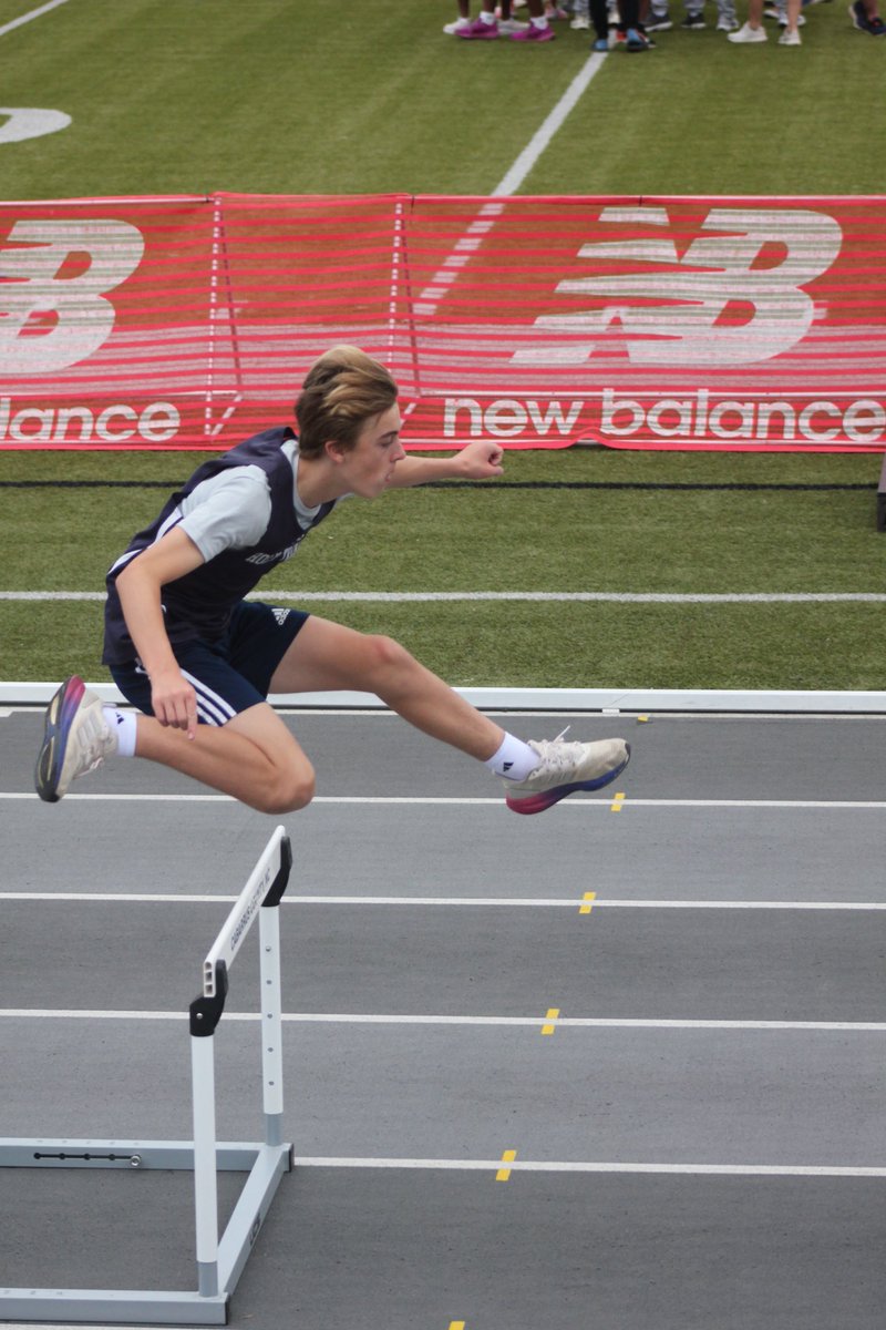 Very proud of Liam for going up against the best in the NC Runners Middle School All State meet today. He competed in the 110m hurdles, 400m and high jump. Just enjoyed watching him compete!!! ⁦<a href="/HTCMSAthletics/">Holy Trinity Bulldog Athletics</a>⁩