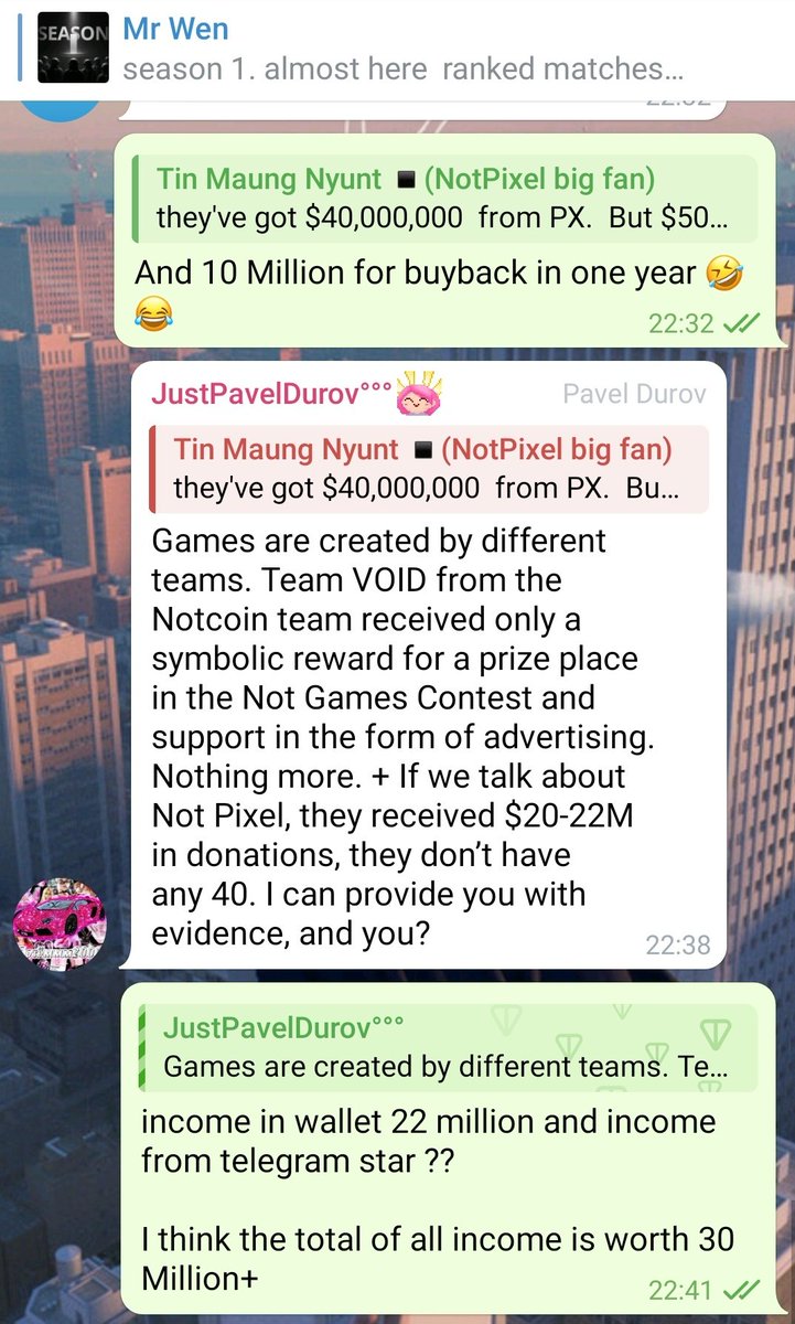 Where is this money now?

The 40 million dollars came from the community <a href="/notpixelx/">Not Pixel</a> and <a href="/takoy_sasha/">Sasha</a> ran off with all the money, People just want justice, not bullshit

TON reputation is at stake here!!
<a href="/durov/">Pavel Durov</a> <a href="/ton_blockchain/">TON 💎</a>