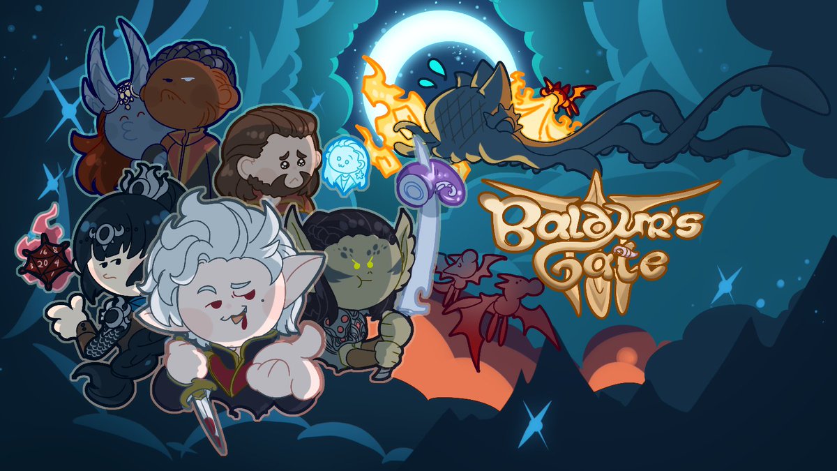 sufferay's tweet photo. #VGenCode
So I want to get artist access to Vgen.
my vgen link:
https://t.co/8xogK8Zc9g
It seems I need 20 retweets🔁 and 100 likes❤️ to qualify for the application.
Here are the four fanart I drew, they are #BaldursGate3 , my #drowoc, #PokemonScarletViolet , and #megamanzero. https://t.co/28PQ02eWqA