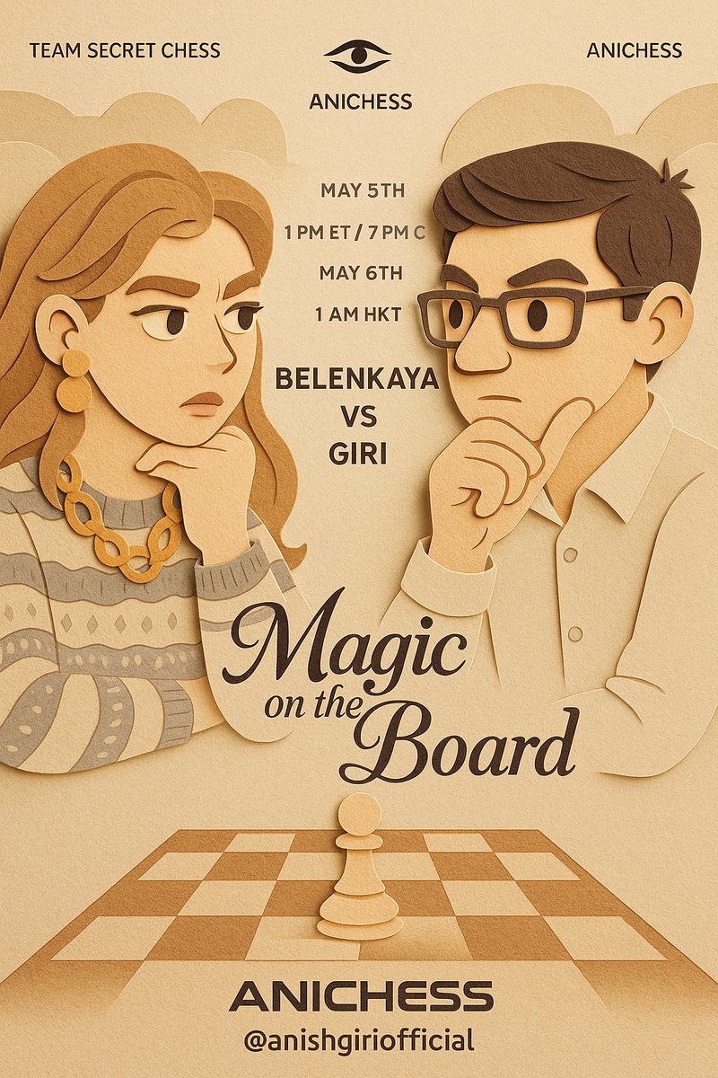 Ronggo|Anichess ♟️ (@ronggoanichess) on Twitter photo Two legends, one board, zero chill.
<a href="/anishgiri/">Anish Giri</a> vs <a href="/DinaBelenkaya/">Dina Belenkaya</a>
Kick off your week with some
<a href="/AnichessGame/">Anichess</a>
fun this Monday! Two legends, one board, zero chill.
<a href="/anishgiri/">Anish Giri</a> vs <a href="/DinaBelenkaya/">Dina Belenkaya</a>
Kick off your week with some
<a href="/AnichessGame/">Anichess</a>
fun this Monday!