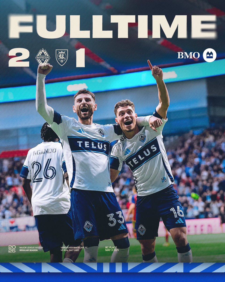 HOME DUB >>>>>>

Next up, we’re BACK at @BCPlace on Sunday, May 11 against #LAFC! 🎟️ ow.ly/iteC50VMxuC

#VWFC x <a href="/BMO/">BMO</a>