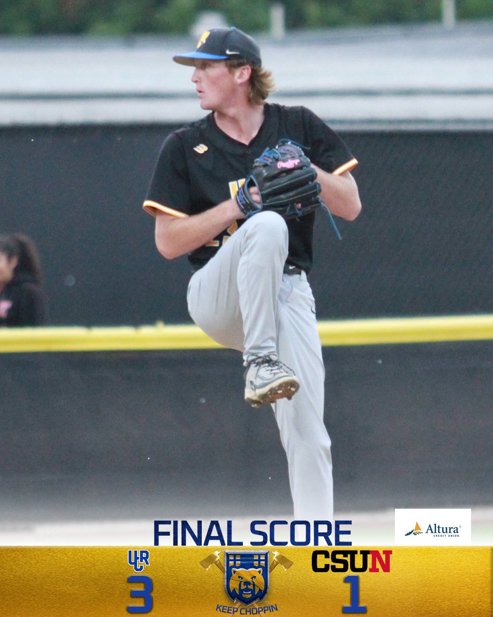 UC Riverside Baseball (@ucr_baseball) on Twitter photo FINAL: Rivas and Nunes homer for UCR in the Highlanders 3-1 win over CSUN. Game three is tomorrow at 1PM. #GoHighlanders <a href="/UCR_Athletics/">Highlander Athletics</a> FINAL: Rivas and Nunes homer for UCR in the Highlanders 3-1 win over CSUN. Game three is tomorrow at 1PM. #GoHighlanders <a href="/UCR_Athletics/">Highlander Athletics</a>