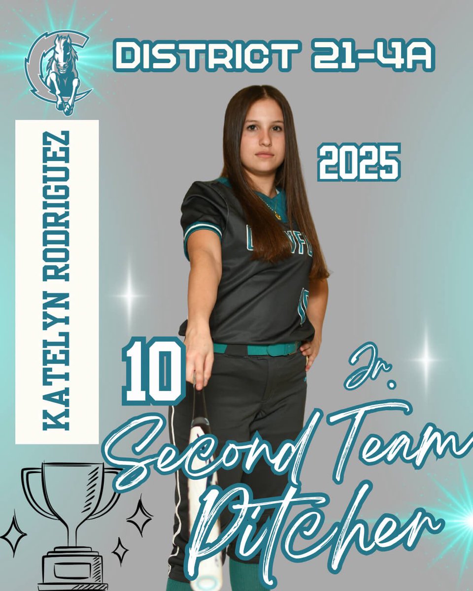 Happy to be the Second Team Pitcher All-District 21 4A!