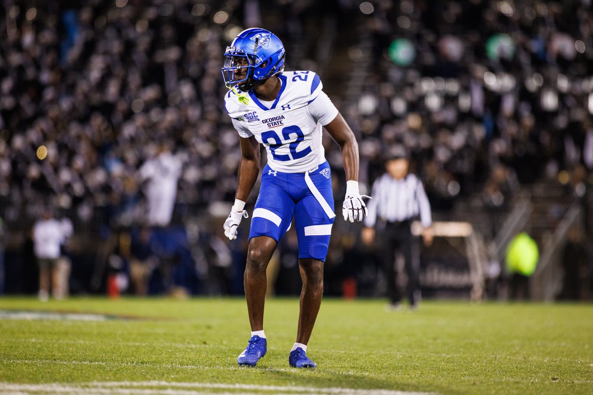 First Class Prospects (@fcprospects_) on Twitter photo Ja’Maric Morris (<a href="/Jamaricmorris6/">Ja’Maric “Jmac” Morris</a>) 6’3 205 CB and Georgia State Transfer just finished up with his Mississippi State OV and will be at Virginia tomorrow.
Morris had 2 INTs this past season and is a prototype CB with excellent athleticism, ball skills, and range to cover a lot of Ja’Maric Morris (<a href="/Jamaricmorris6/">Ja’Maric “Jmac” Morris</a>) 6’3 205 CB and Georgia State Transfer just finished up with his Mississippi State OV and will be at Virginia tomorrow.
Morris had 2 INTs this past season and is a prototype CB with excellent athleticism, ball skills, and range to cover a lot of