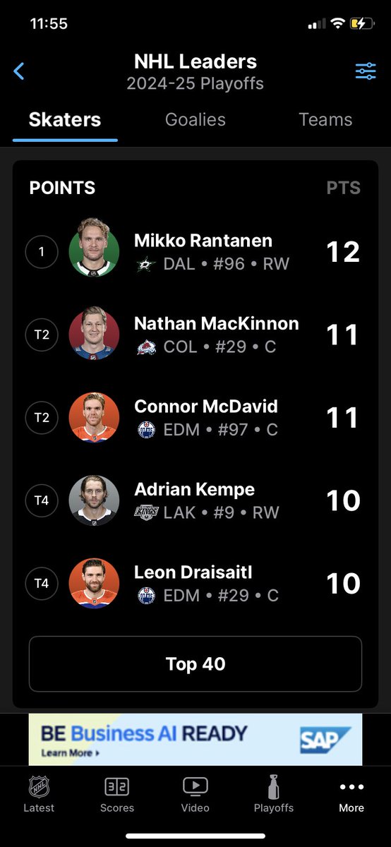 Wild. Good for him. The trade cost me my season, but good for him.