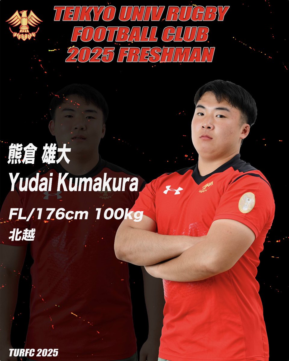 新入生紹介】 1枚目/金 壮道 SH/164cm/73kg 東京朝鮮高校 2枚目/熊倉