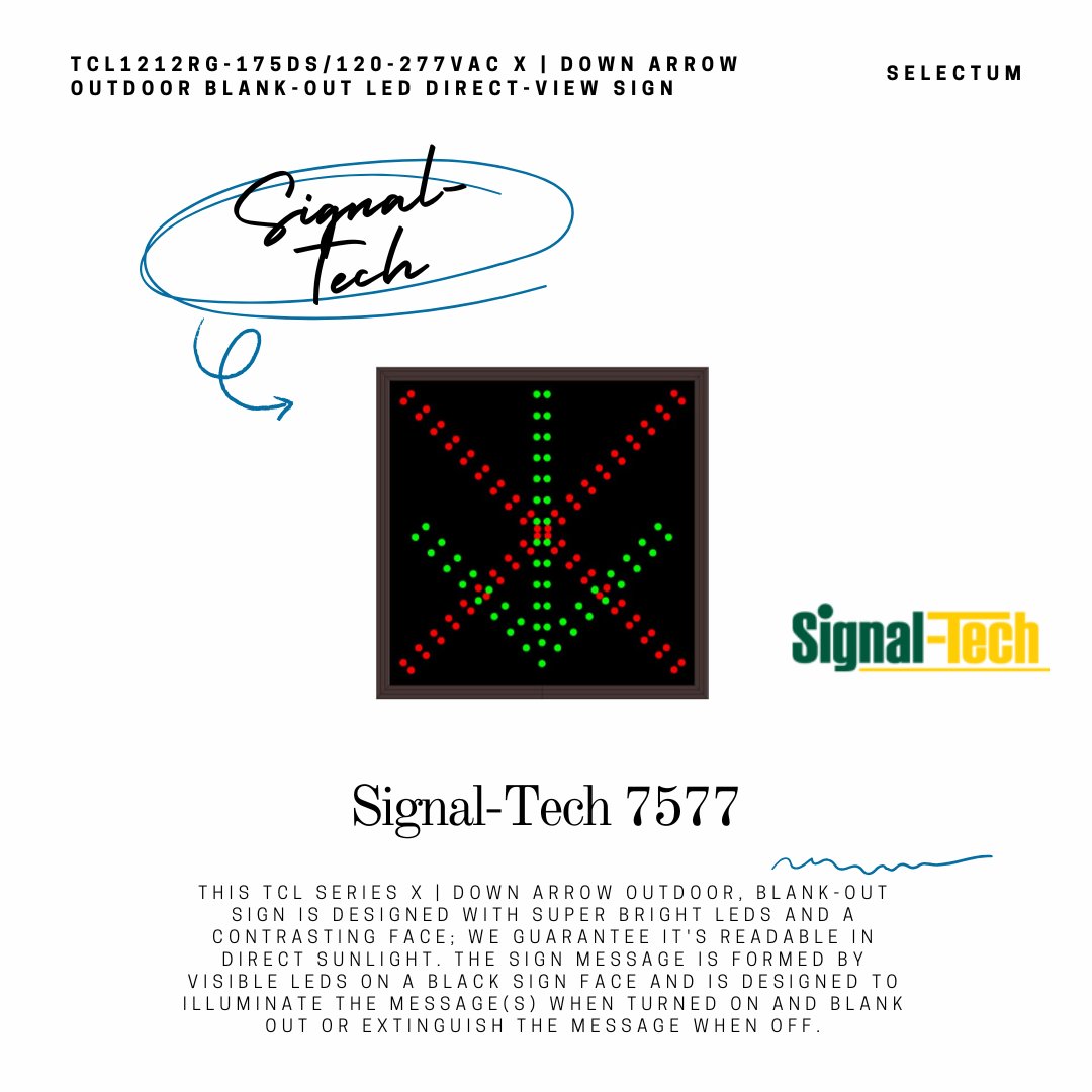 selectumstore's tweet image. ⬇️ Need a sign that works rain or shine? The Signal-Tech Down Arrow Blank-out LED Sign delivers clear, direct-view messaging with sunlight-readable LEDs and a rugged aluminum frame. 

#LEDSignage #OutdoorSign #SignalTech #DownArrow #TrafficSign