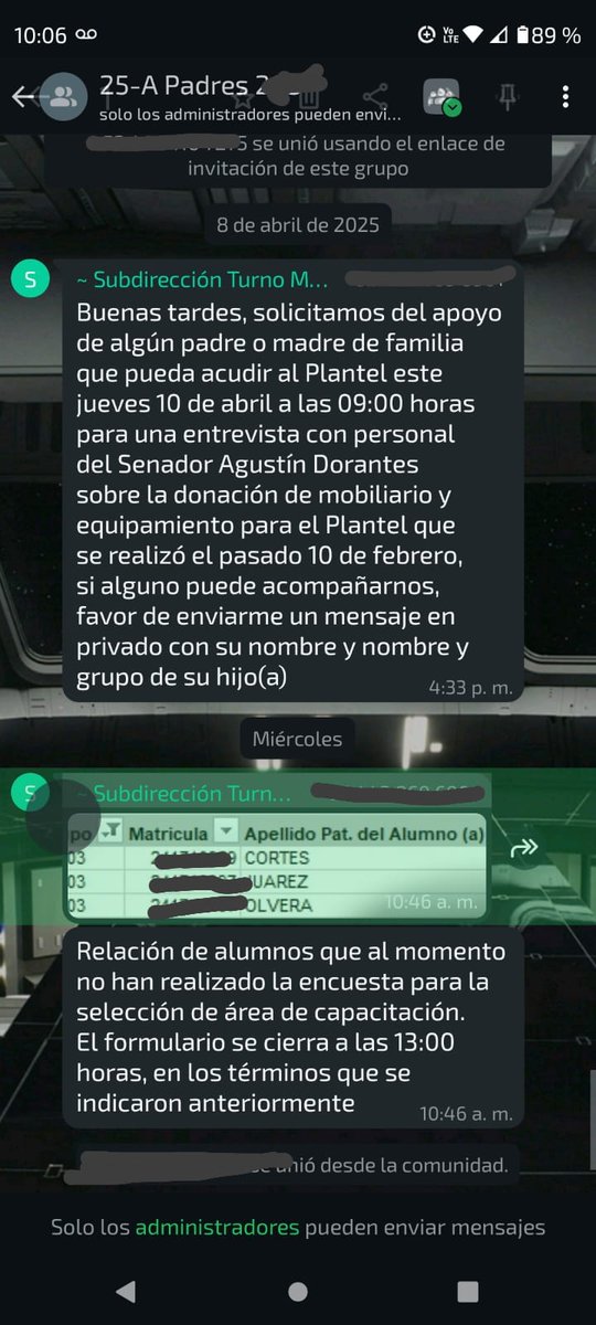 Y si es cierto, aquí un mensaje de un grupo de padres, para ir a aplaudirle a Dorantes