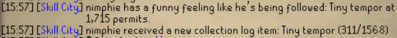 SkillCityOSRS's tweet photo. This week in Skill City:

4 pets achieved! We had 4 bounties active and they were all completed. Wishing a huge GZ to our members in achieving  their new pets and in winning over 150M in bounty rewards!

#skillcity #osrs #2007scape #skillers #runescape #04scape https://t.co/p9sDJpAukz