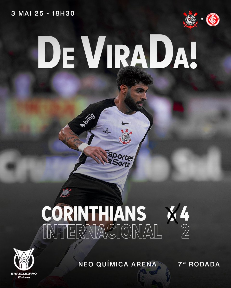 CORINTHIANS X INTERNACIONAL :
  
◉ 99 Jogos
◉ 33 Vitórias do Corinthians (111 gols)
◉ 25 Vitórias do Internacional (103 gols)
◉ 41 Empates
  
PÕE NO DVD 😎📀