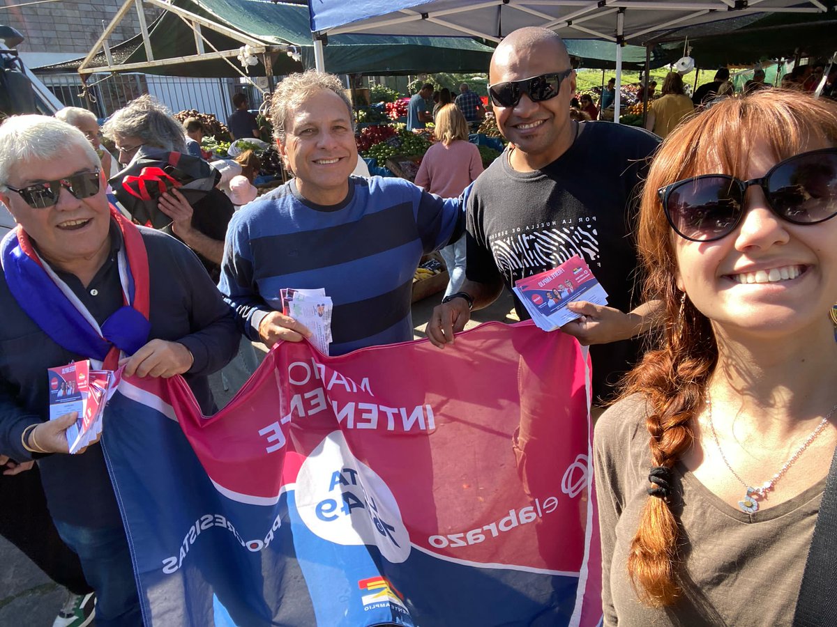 SABADO DE MILITANCIA, <a href="/Progresistas76/">Progresistas 7️⃣6️⃣</a>  y <a href="/ElAbrazo_UY/">El Abrazo 949</a> con <a href="/Mario_Bergara/">Mario Bergara</a>  INTENDENTE vamos <a href="/Frente_Amplio/">Frente Amplio</a>  (pedí tu lista  76949 .....)