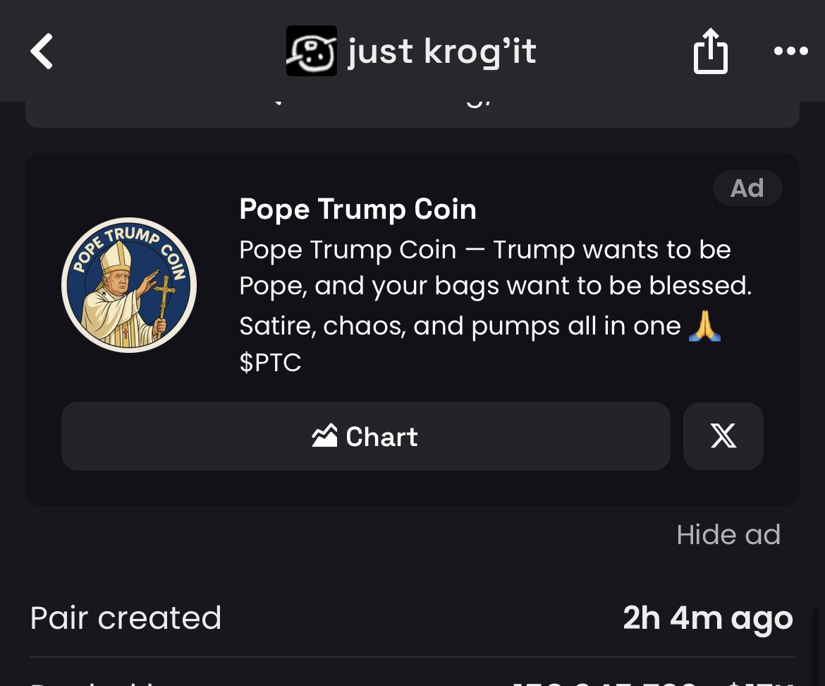 JayGemzCalls's tweet image. So people are pushing the this fake $KROG that is a straight up scam copy of @krogaisol 

The real KROG is ALx6FDssJG2LLpTVntBC4H2SxXryukeXC7s96PZLpump 

- deployed on @pumpdotfun 3 days prior
 
- bonded to DEX 4 minutes prior 

- IS CONFIRMED BY THE ACTUAL @krogaisol IN BIO
