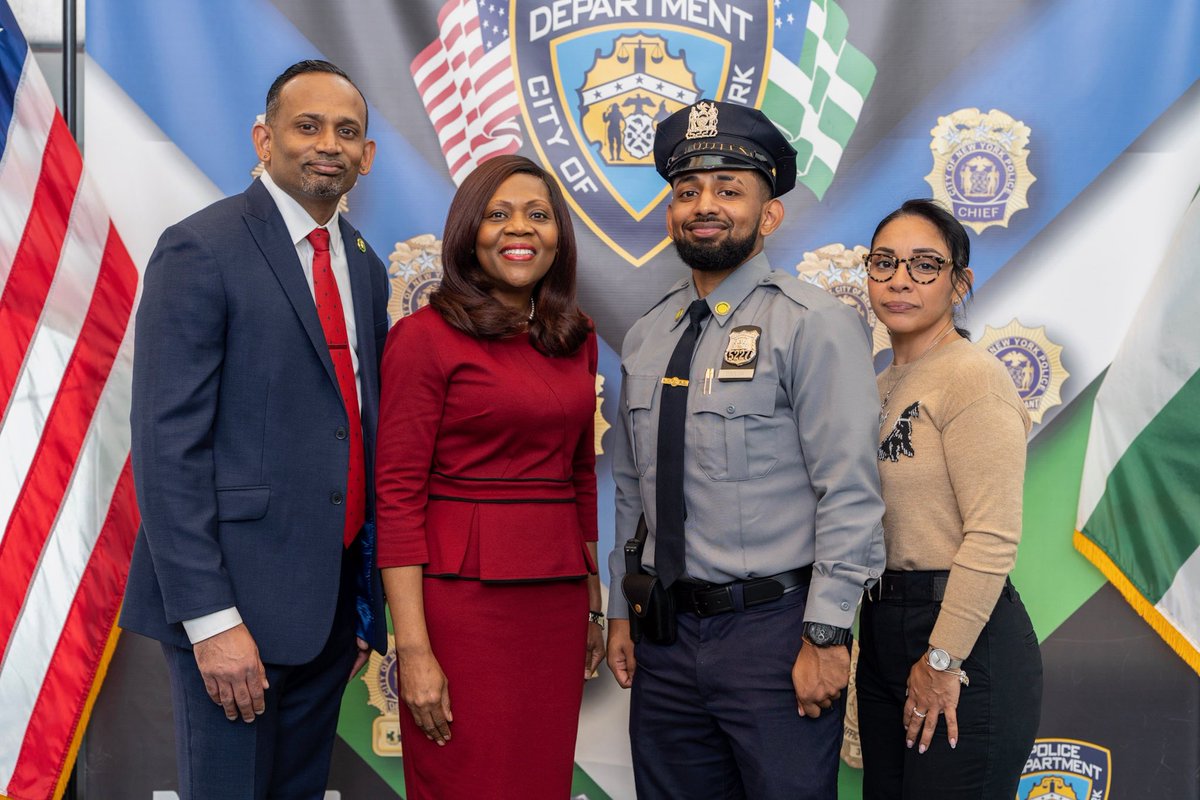 5/2/25 Congratulations to PPO Keith D’Souza on receiving his gun and shield - a powerful symbol of dedication, duty, and the start of a lifelong mission to serve and protect the City of New York. 
#NYPD #GunAndShieldDay #ProudToServe