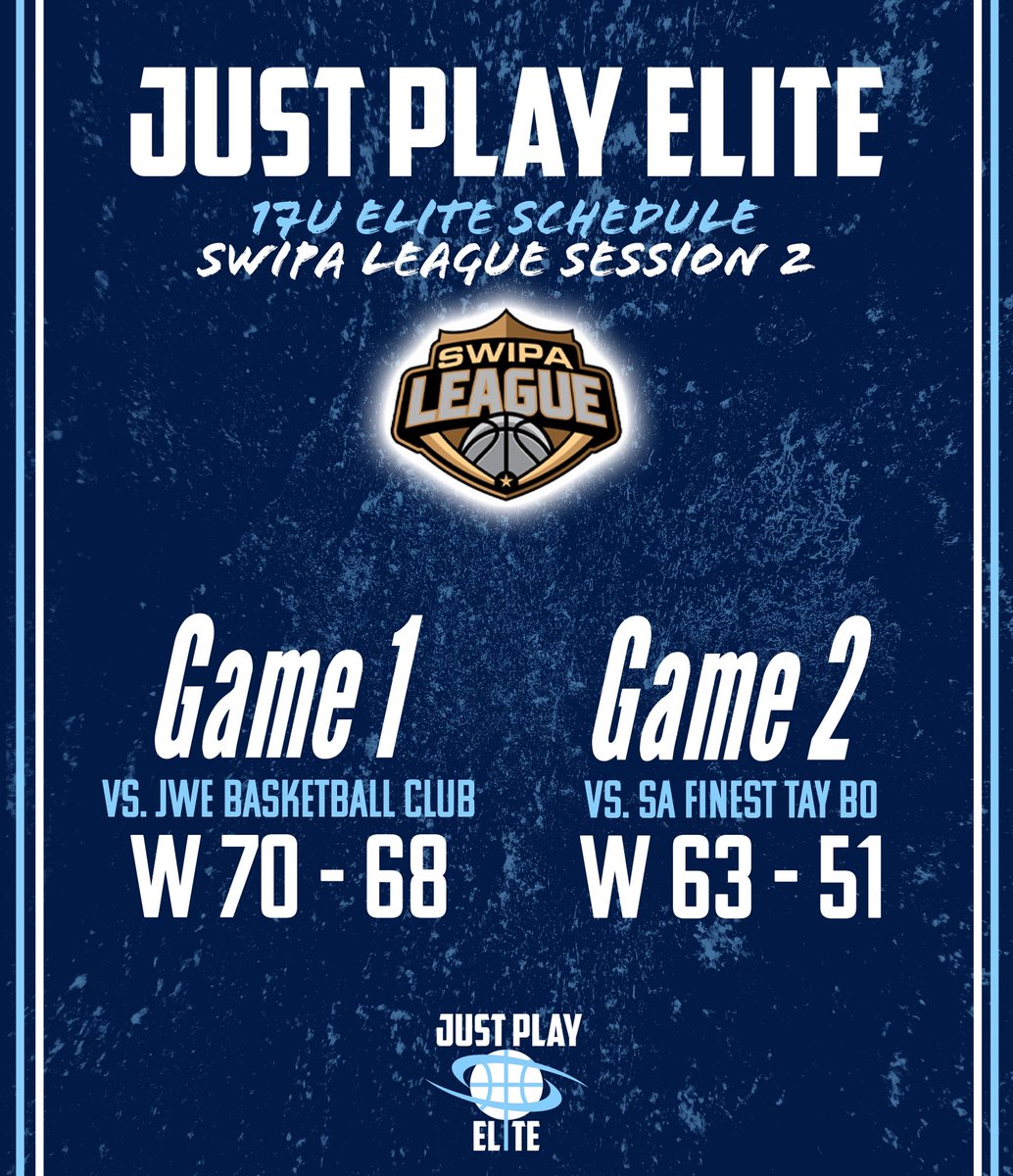 Just Play Elite (@jpelite_girls) on Twitter photo Just Play Elite 17U Vincent (Swipa) out in Austin taking care of business on Day 1️⃣🔥📈
<a href="/SWIPALEAGUE/">SWIPA LEAGUE</a> <a href="/FiveOnFiveHoops/">Ian Mumm</a> <a href="/SBProspects/">SBProspects</a> #SwipaLeague Just Play Elite 17U Vincent (Swipa) out in Austin taking care of business on Day 1️⃣🔥📈
<a href="/SWIPALEAGUE/">SWIPA LEAGUE</a> <a href="/FiveOnFiveHoops/">Ian Mumm</a> <a href="/SBProspects/">SBProspects</a> #SwipaLeague