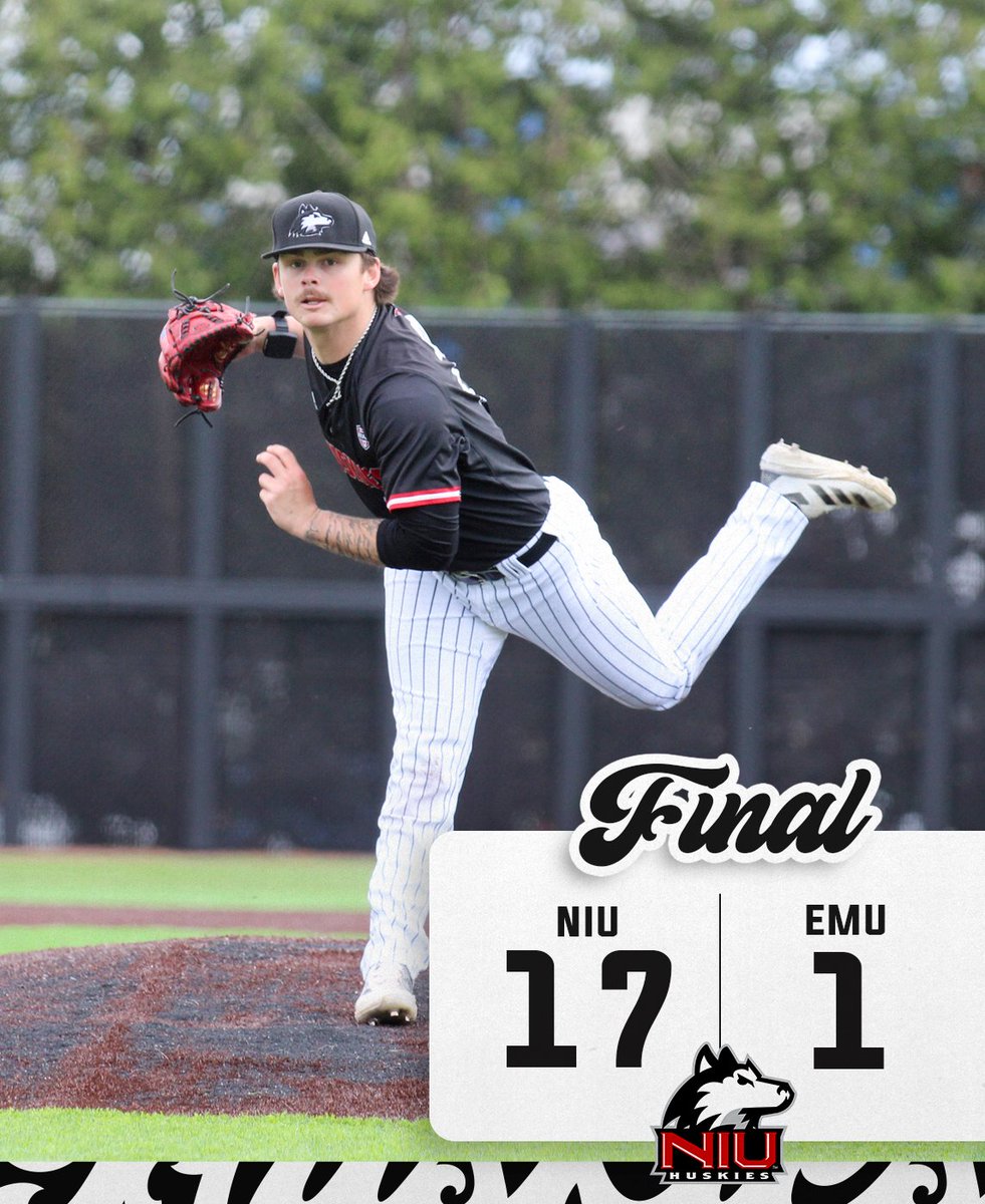 Huskies Win The Series at EMU!

C. Cox (W, 2-0): 6 IP, 3 H, 1 R, 2 BB, 9 K
C. Parcell: 2-4, 2B, R, 3 RBI
G. Baldwin: 4-5, 2B, 3 RBI
K. Hartmann: 2-5, 2 R, 3 RBI
B. Loyd: 3-5, 2 2B, RBI, 5 R

Next Up: Illinois State on Tuesday