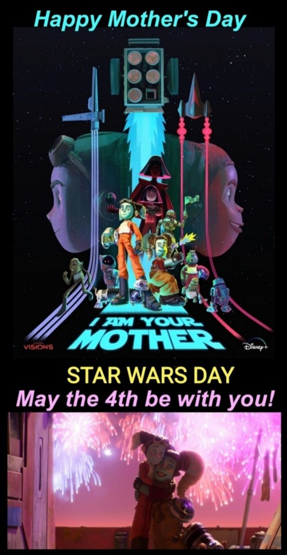 RamonRosanas's tweet image. Today is Mother&apos;s Day in Spain, and also International Star Wars Day.
What better way to combine both celebrations than with the Star Wars Visions episode &quot;I Am Your Mother&quot; by AARDMAN Animations !