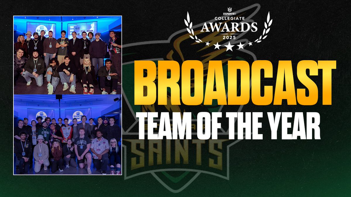 We're thrilled to be accepting the <a href="/EsportsUGaming/">EsportsU</a> Award for Broadcast Team of the Year!

Our broadcasts and events this year have been entirely student ran. From our nightly varsity matches to the CVAL/CLOL Championships. Thank you everyone for your support 🇨🇦🦅