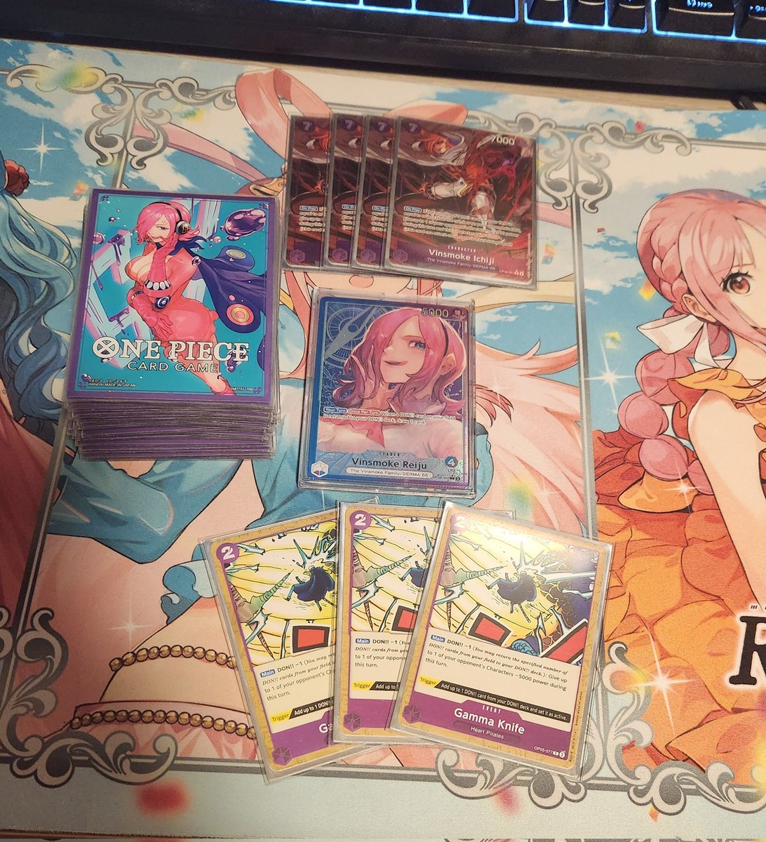 PlayTCG Regional 7-3 with Reiju. 
Learned the deck Tuesday night 😅 Run it back next week😤

R1 Bye 
R2 Doffy✅️1st 🎲 
R3 Y Kid ❌ 1st 
R4 Shanks ✅️ 2nd 🎲 
R5 Usopp✅️ 2nd 🎲
R6 Lucci ✅️ 2nd 🎲
R7 Lucci❌️ 1st
R8 Doffy❌️ 1st 🎲
R9 Shanks ✅️1st
R10 Doffy✅️ 1st