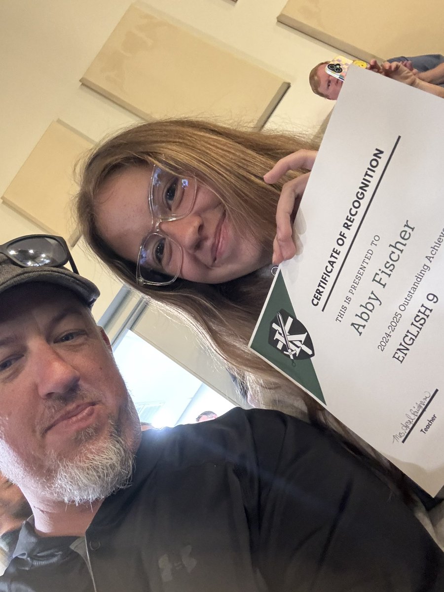 Last week I received the Outstanding Achievement Awards for my English class and my Girls Health Options class #StudentAthlete