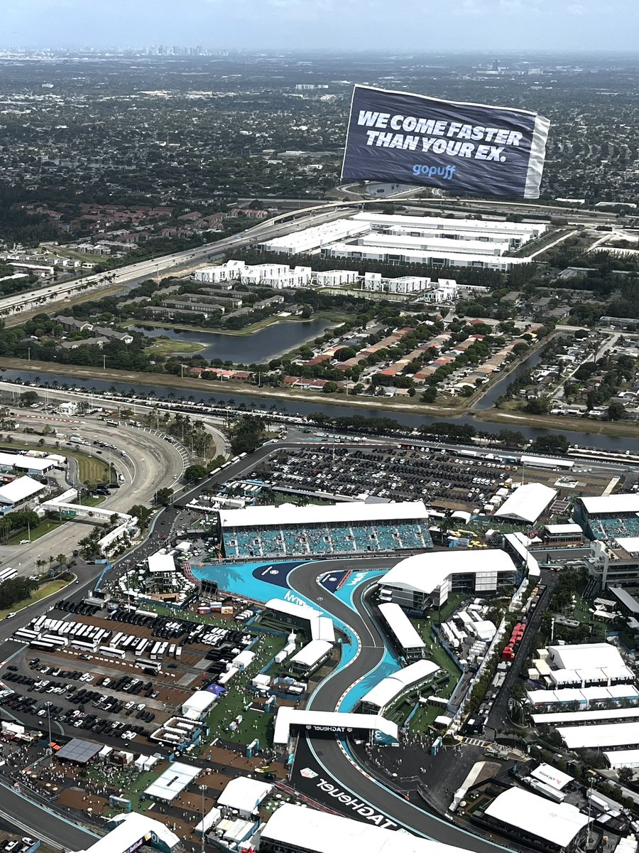 <a href="/gopuff/">Gopuff</a> winning F1 weekend from the sky!