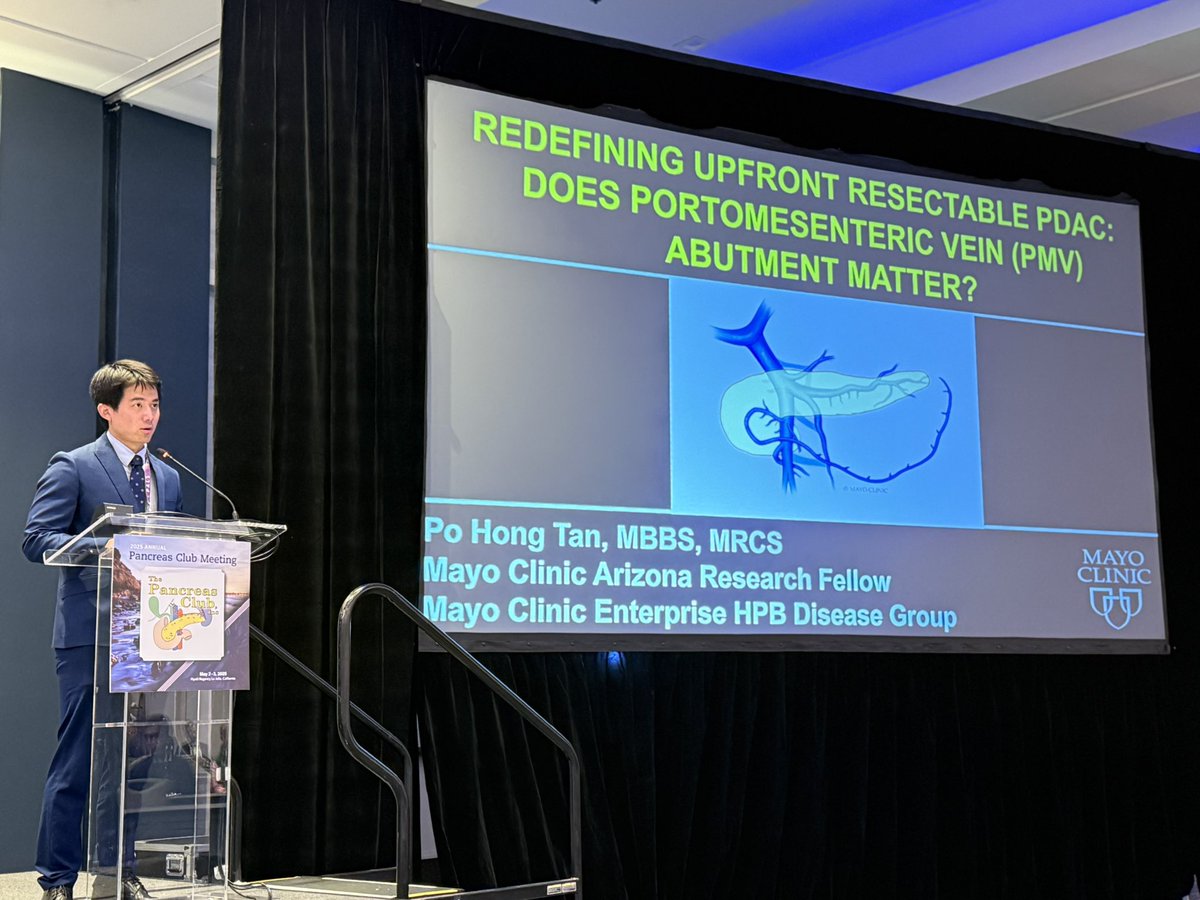 Zhi Ven Fong, MD MPH DrPH (@zhivenfongmd) on Twitter photo Super proud of <a href="/mdpattylu/">Patty Lu, MD</a> and <a href="/TanPoHong2/">Tan Po Hong</a> representing <a href="/MayoAZSurg/">Mayo Clinic AZ Department of Surgery</a> with podium presentations at <a href="/PancreasClub/">The Pancreas Club</a>!
Panc enzyme replacement therapy is associated with ⬆️survival but very costly💰!
Upfront resectable PDAC w vein abutment should❌be classified as “upfront resectable”! Super proud of <a href="/mdpattylu/">Patty Lu, MD</a> and <a href="/TanPoHong2/">Tan Po Hong</a> representing <a href="/MayoAZSurg/">Mayo Clinic AZ Department of Surgery</a> with podium presentations at <a href="/PancreasClub/">The Pancreas Club</a>!
Panc enzyme replacement therapy is associated with ⬆️survival but very costly💰!
Upfront resectable PDAC w vein abutment should❌be classified as “upfront resectable”!