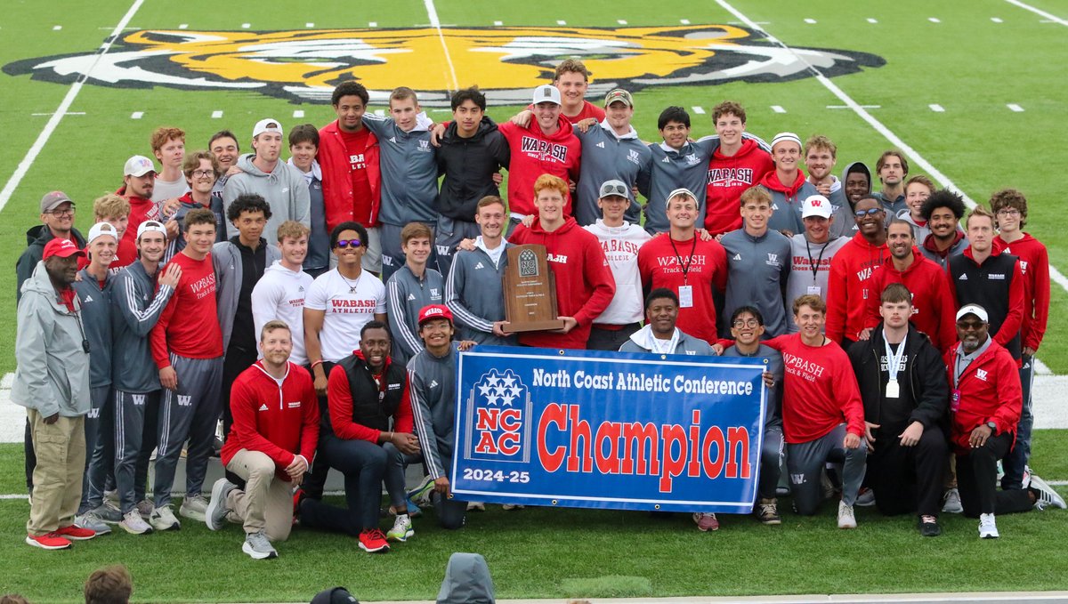 🏆 2025 <a href="/NCAC/">NCAC</a> Men's Outdoor T&amp;F Conference Champions 🏆

Congratulations to Wabash for being crowned conference champions! The Little Giants finished with a total of 172.5 points to claim their league-leading 11th overall and second-consecutive crown. 👑

#NCACPride | #ncacotrk25