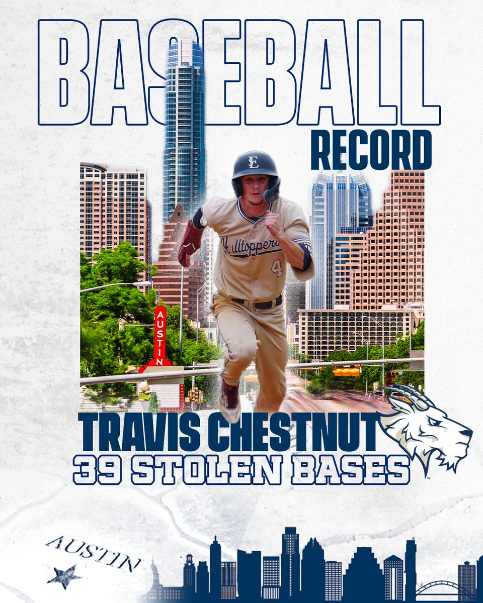 ⚾️ | RECORD: <a href="/TravisChestnut_/">Travis Chestnut</a> breaks the <a href="/SEUBaseball/">St. Edward's Baseball</a> single-season steals record, surpassing Bubba Jennings' 38 stolen bases in 1980. #FearTheGoat #BeTheGOAT