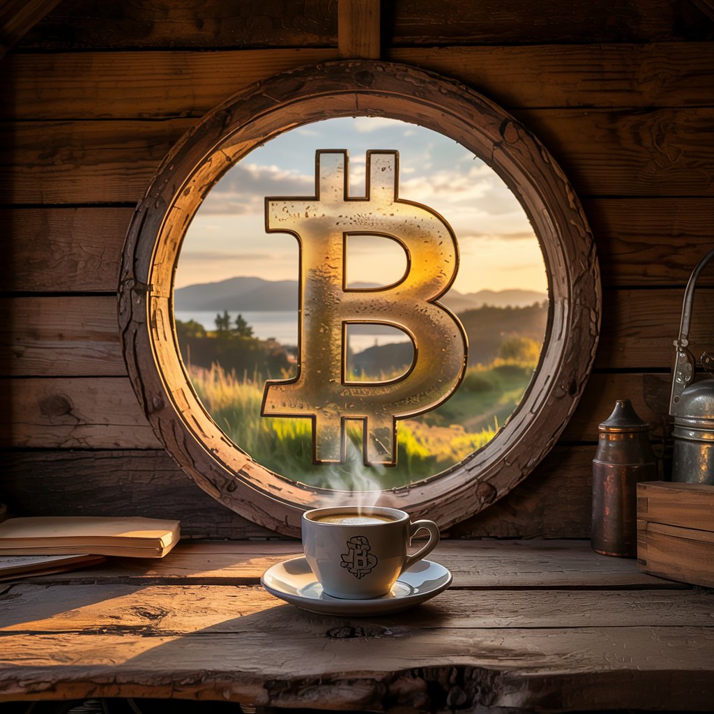 “The best way to start the day? Coffee and #Bitcoin

...