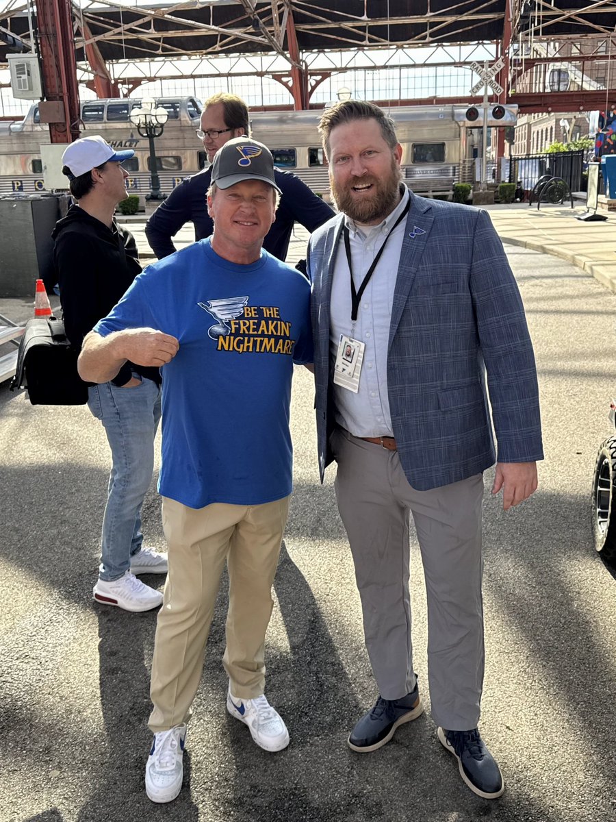 Last night was epic! The energy <a href="/BarstoolGruden/">Jon Gruden</a> and the rest of the Blues fans brought was incredible! Blues in 7. BE THE FREAKIN NIGHTMARE!