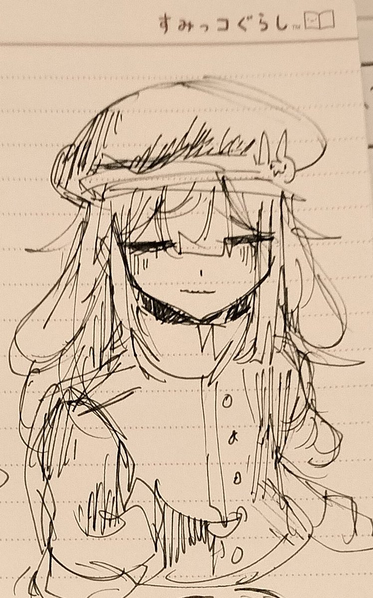 #おはようVtuber 
おはくろはー！
みんなおはよ！！！！
今日は僕のところに親戚が来るよ！
みんなは今日何するんだろう？？🤔

僕が落書きしたイラスト⬇
 #5月のVTuberフォロー祭り 
 #vtuberと繋がりたい