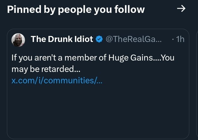 Nope. I'm independent. Not some number chasing ego stroking idiot. I see these "communities" as the gathering of sheeple. All of them. Weakness. Nothing more, nothing less.