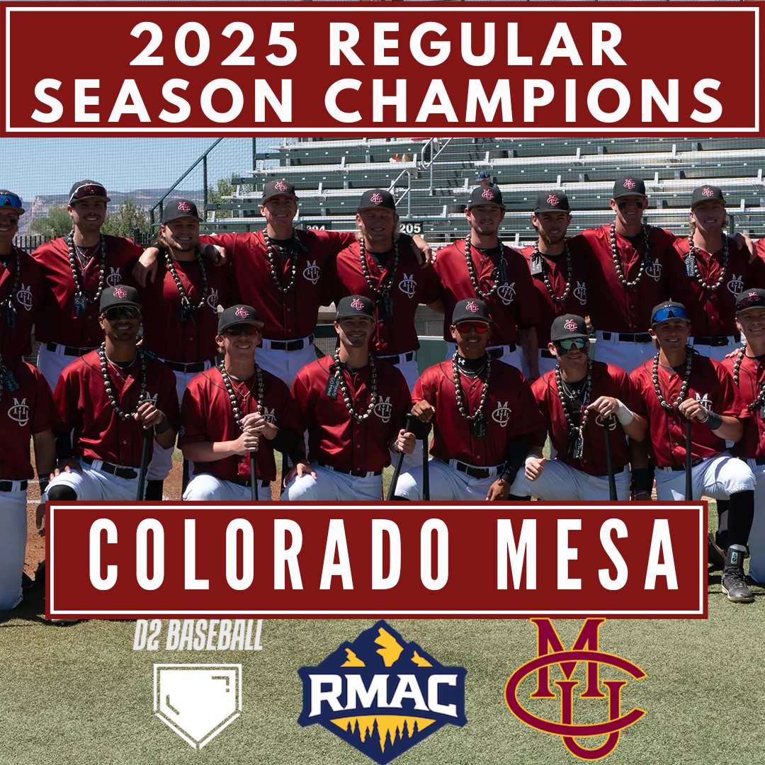D2 Baseball (@diviibaseball) on Twitter photo A series win to close out the regular season, another season of hosting the tournament, and the 13th straight RMAC Regular Season Title Crown for <a href="/CMUMavsBaseball/">CMU Mavs Baseball</a>.
Congrats to Colorado Mesa!
#D2Baseball A series win to close out the regular season, another season of hosting the tournament, and the 13th straight RMAC Regular Season Title Crown for <a href="/CMUMavsBaseball/">CMU Mavs Baseball</a>.
Congrats to Colorado Mesa!
#D2Baseball