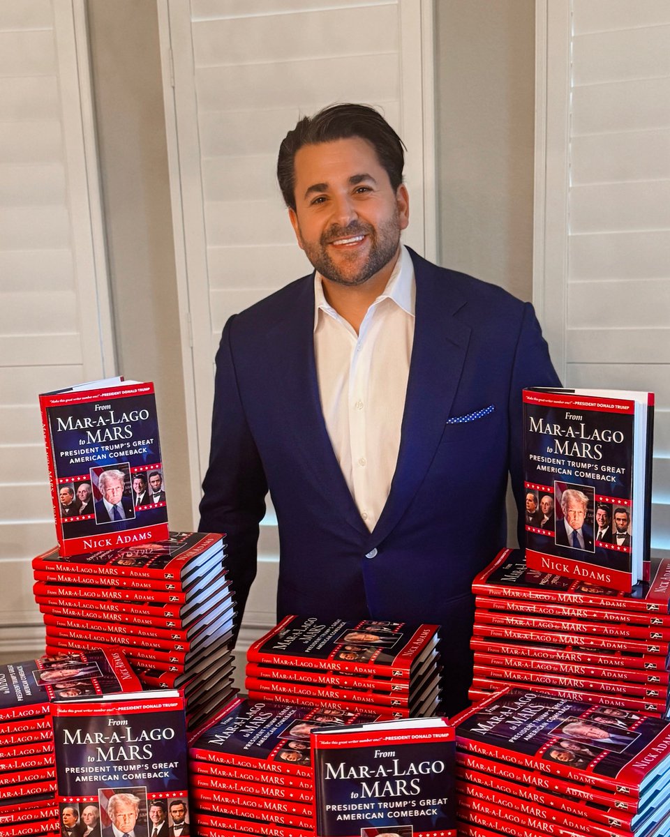 MAJOR ANNOUNCEMENT: 

First copies of my new book - “From Mar a Lago to Mars: President Trump’s Great American Comeback” - have just arrived! 

Pre-order NOW ➡️ 

a.co/d/53CkQDZ