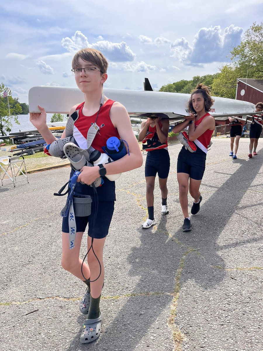 Freshman scullers from Justice qualified for the finals at states 🙌