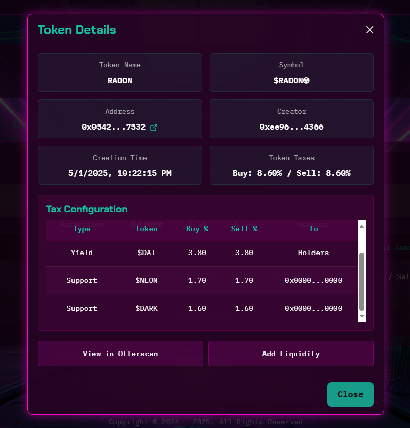 NexionPulse's tweet photo. First token created out the #FLUXFactory!
$RADON☢ is a RADioactive Accelerator that prints eDAI & burns $NEON & $DARK 🔥🔥🔥
Check them out
https://t.co/st688afZyF
The #NEXION family welcomes you 🤝
Check out #FLUX
https://t.co/tuypAKi4nn
#Pulsechain #NEON https://t.co/vYYlqv19uO