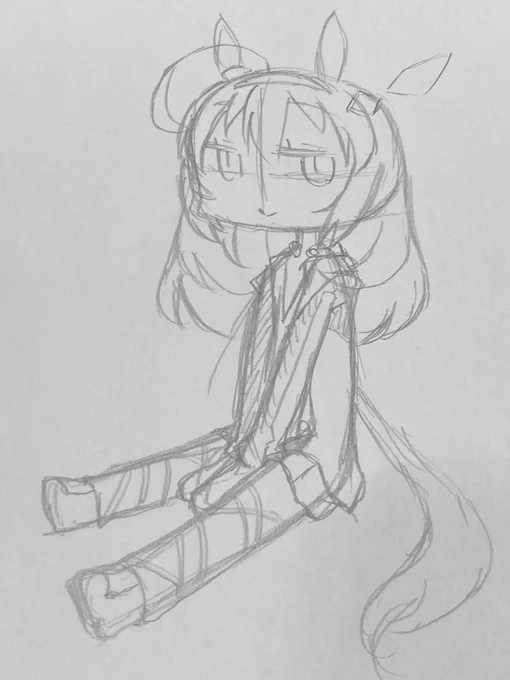 ブルボンさん落書き中