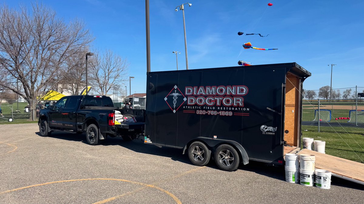 Bob Marshall Field got some work done today by Chris Bennes &amp; team (Diamond Doctor) Glenwood, MN. Fantastic job by these guys!