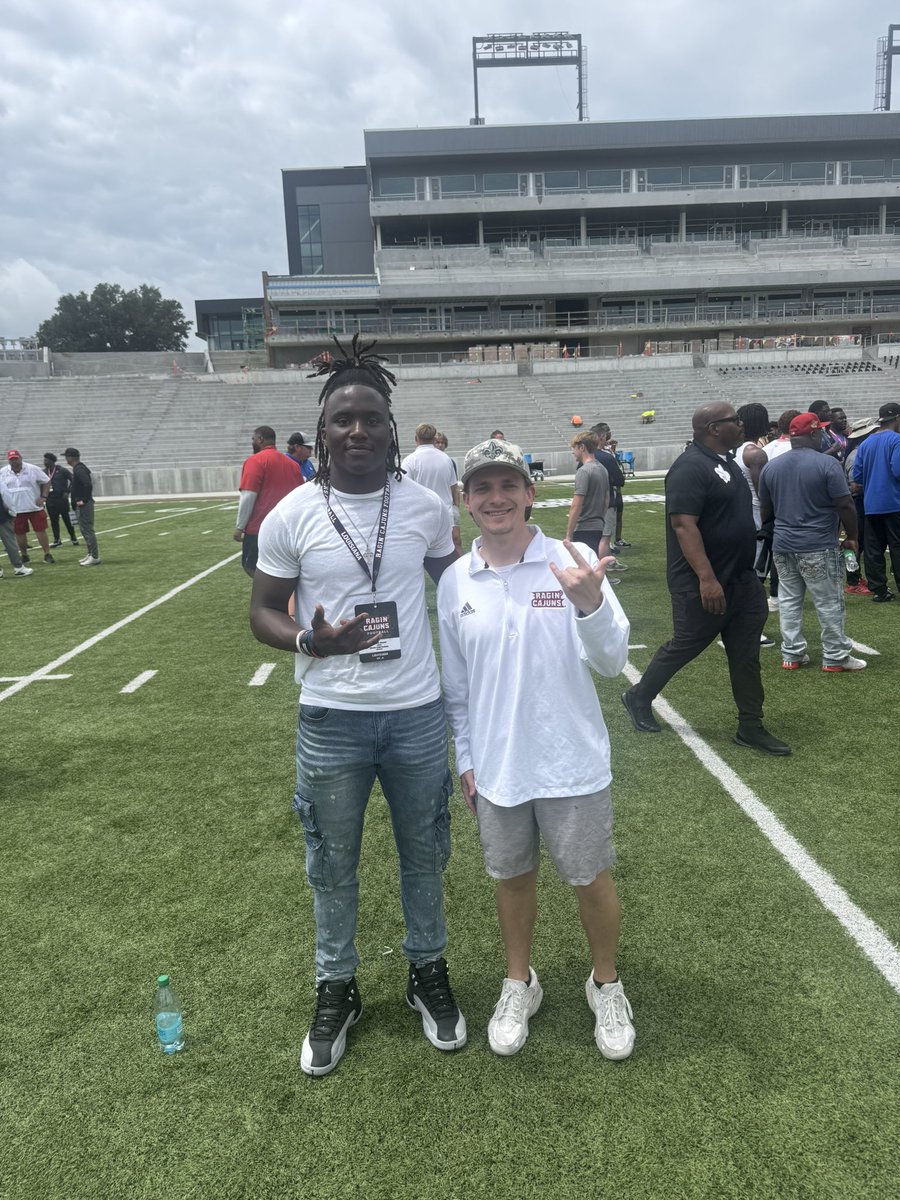 Kristan “Megatron” Moore (@_ktron11_) on Twitter photo Had an amazing time at <a href="/RaginCajunsFB/">Louisiana Ragin’ Cajuns® Football</a> spring game! Thanks to <a href="/CoachCadeUL/">Cade Minton</a> for the invite ⚜️🌶️
<a href="/SelmaHighSaints/">Selma High School Athletics</a> <a href="/SelmaRecruit/">Recruit Selma</a>
<a href="/LB_Technician/">Coach Michael Perry Jr</a> <a href="/CoachG5108/">Coach Marcus Gardner</a> <a href="/Madhousefit/">Madhouse Training</a> <a href="/AL_Recruiting/">AL Recruiting</a> <a href="/hs_footballguru/">Recruit The South</a> <a href="/PrepRedzoneAL/">Prep Redzone Alabama</a>
<a href="/HallTechSports1/">Hall-Tech Sports</a> Had an amazing time at <a href="/RaginCajunsFB/">Louisiana Ragin’ Cajuns® Football</a> spring game! Thanks to <a href="/CoachCadeUL/">Cade Minton</a> for the invite ⚜️🌶️
<a href="/SelmaHighSaints/">Selma High School Athletics</a> <a href="/SelmaRecruit/">Recruit Selma</a>
<a href="/LB_Technician/">Coach Michael Perry Jr</a> <a href="/CoachG5108/">Coach Marcus Gardner</a> <a href="/Madhousefit/">Madhouse Training</a> <a href="/AL_Recruiting/">AL Recruiting</a> <a href="/hs_footballguru/">Recruit The South</a> <a href="/PrepRedzoneAL/">Prep Redzone Alabama</a>
<a href="/HallTechSports1/">Hall-Tech Sports</a>