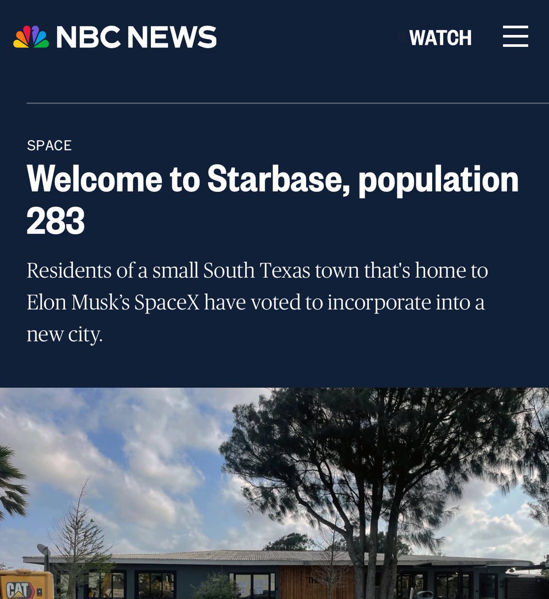 Starbase, Texas is now officially on the map.