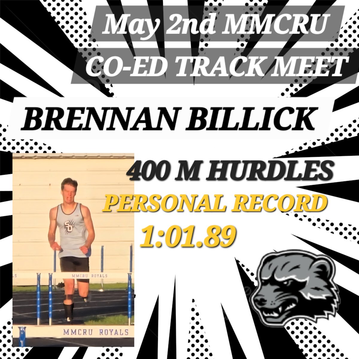 Just had a great at MMCRU. I got a season best in the long jump. Got a new school record and got a meet record a MMCRU in shuttle. I got a new pr in the 110 high hurdles. I also got a new pr in the 400 hurdles. 

Excited for conference meet next week!

#trackandfield #improvement