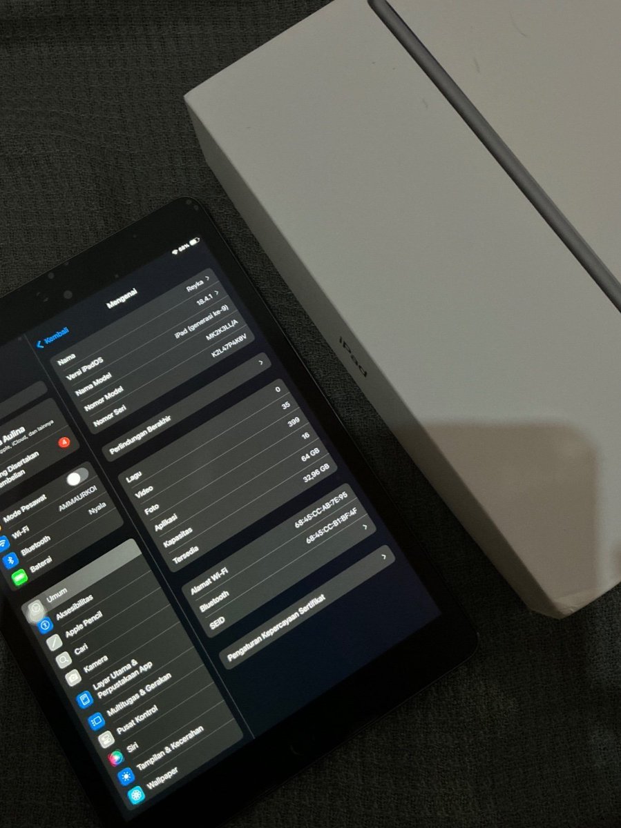 _flositivethink's tweet image. ✨WTS/JUAL✨
Ipad Gen 9
WiFi only+64 GB Grey
Full set

no minus, free 2 case, paperlike😊

Only 3,9 jt (bisa nego ya guys)
Pemakaian pribadi cuma nonton+edit2 aja
No minus yaa.

📍COD Semarang/Solo/Ngawi
Jual krn ganti device lain~
#zonauang #sale #preloved #jualipad